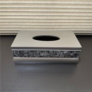 Luxurious Durable Rectangular Tissue Box Cover - Brushed